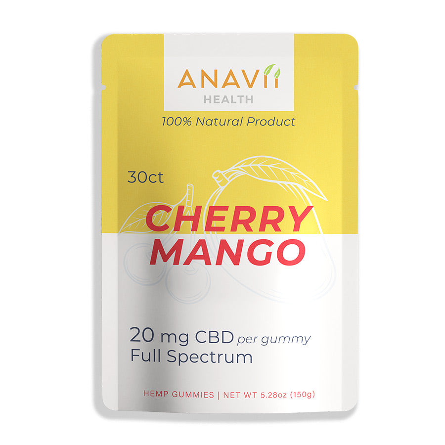 Anavii Cbd Gummies Cherry Mango 30ct Anavii Market